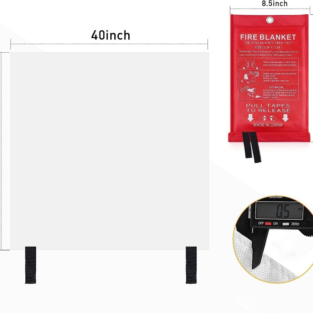 New LUXJET Emergency Fire Blanket for Home Kitchen, 1 Pack
